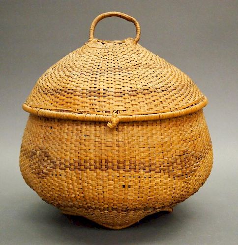 CHEROKEE LIDDED STORAGE BASKETAn