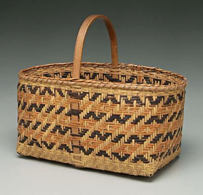 Cherokee river cane basket, brown