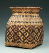 Cherokee river cane basket, sq