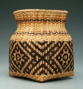 Cherokee river cane basket, sq