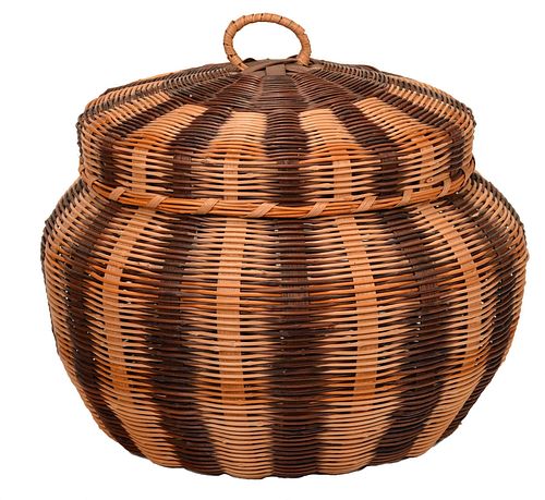 CHEROKEE WOVEN AND DYED HONEYSUCKLE