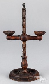 CHERRY ADJUSTABLE CANDLESTAND,