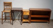 CHERRY BOOKSHELF, TWO SIDE TAB