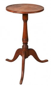 CHERRY CANDLE STAND, WITH ROUN