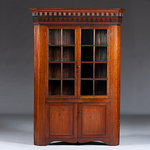 Cherry Corner Cupboard with