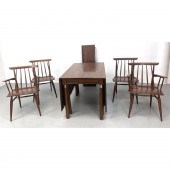 Cherry dining table and 4 chai