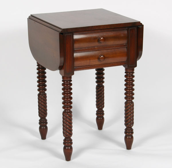 Cherry drop leaf stand; Park