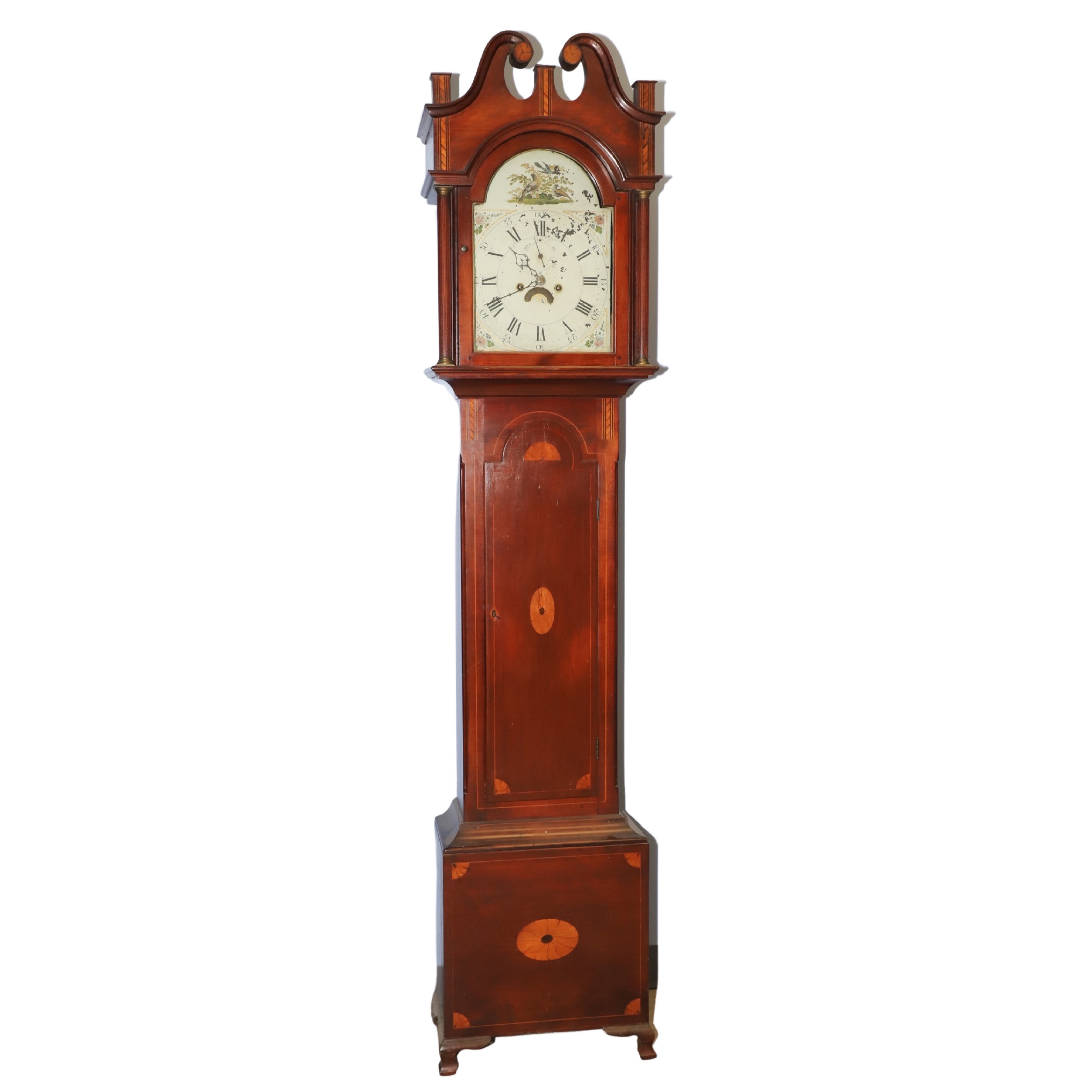Cherry Federal Tall Case Clock,