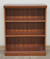 CHERRY FINISH OPEN BOOKSHELF,