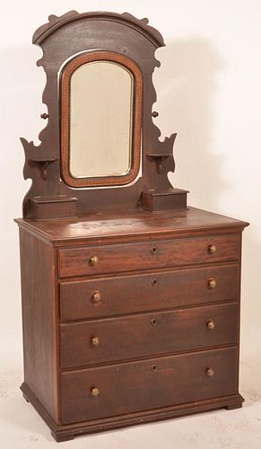 CHERRY FOUR DRAWER CHEST OF
