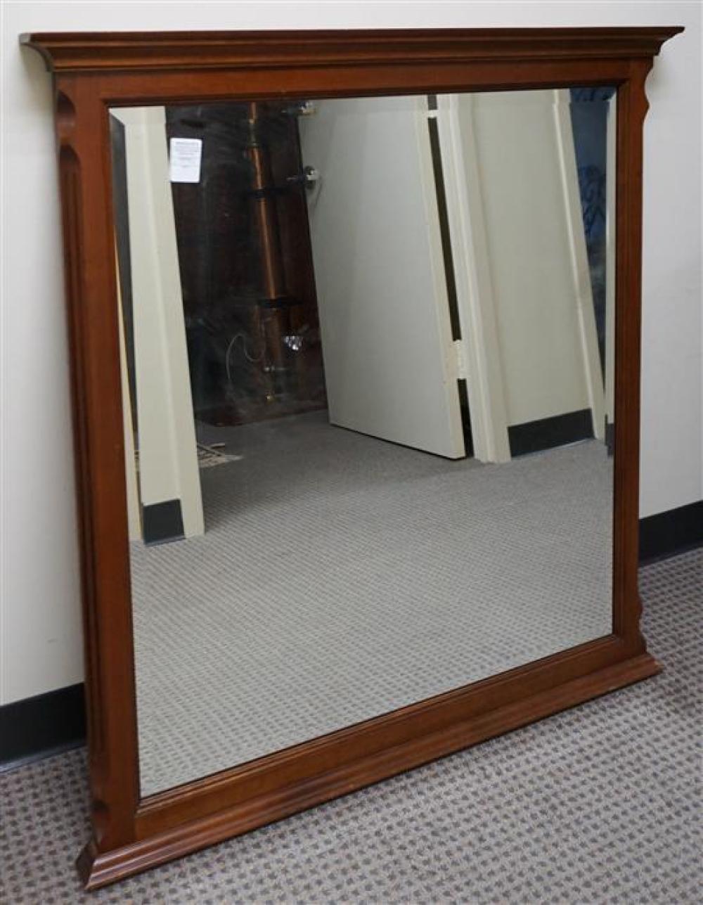 CHERRY FRAME BEVEL EDGE MIRROR,