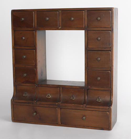 Cherry hanging spice box 19th c. 17