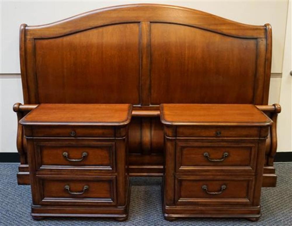 CHERRY KING SIZE BED AND A PAIR