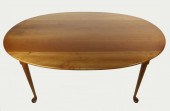 CHERRY OVAL DINING ROOM TABLE