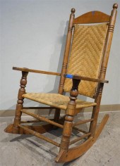 CHERRY SPLIT REED SEAT AND BAC