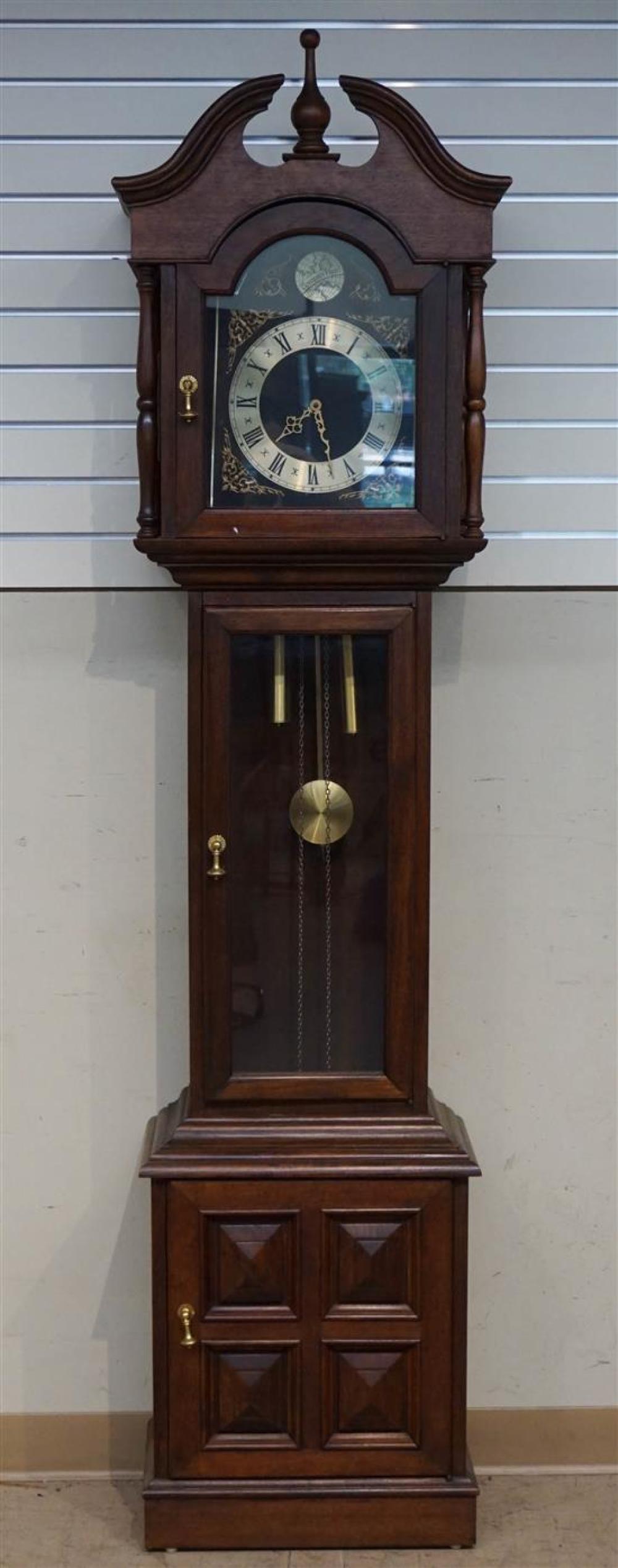 CHERRY TALL CASE CLOCKCherry Tall