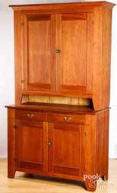 CHERRY TWO-PART DUTCH CUPBOARD