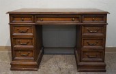 CHERRY WOOD DOUBLE PEDESTAL ST