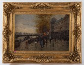 CHESLEY. ALONG THE SEINE, OIL