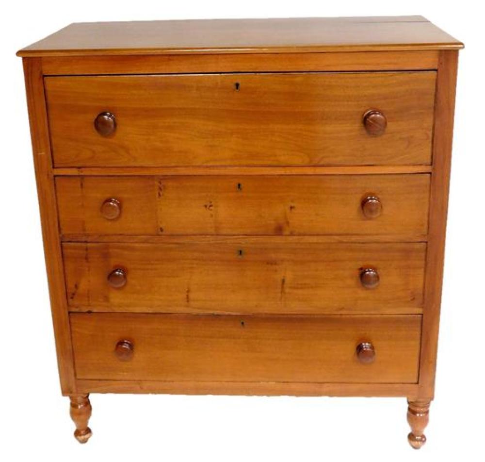 CHEST OF DRAWERS, AMERICAN, 19TH