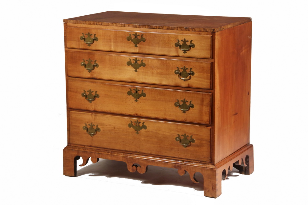 CHEST OF DRAWERS - Figured Maple