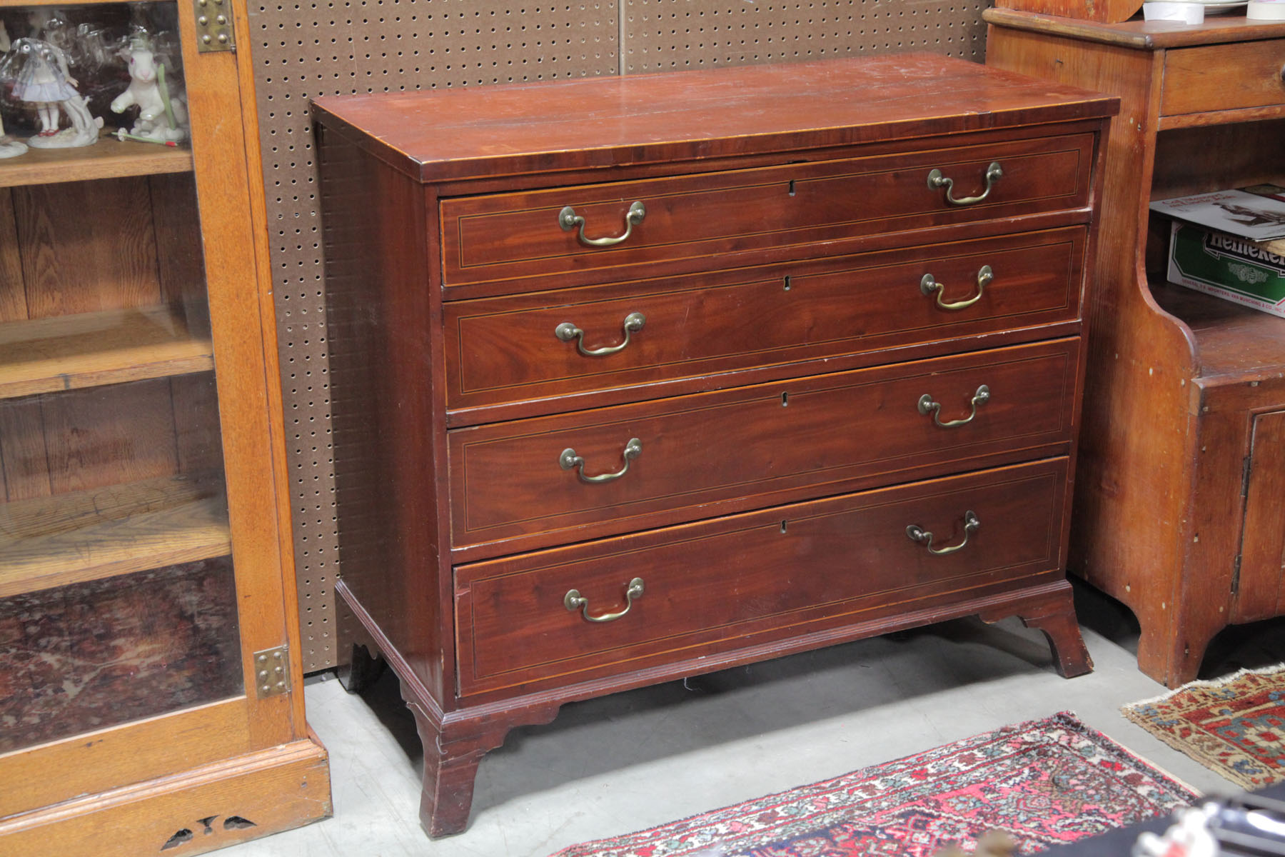 CHEST OF DRAWERS.  Probably English