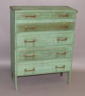 CHEST OF DRAWERSca. 1890; narr