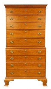 CHEST ON CHEST, C.1780, NEW HA