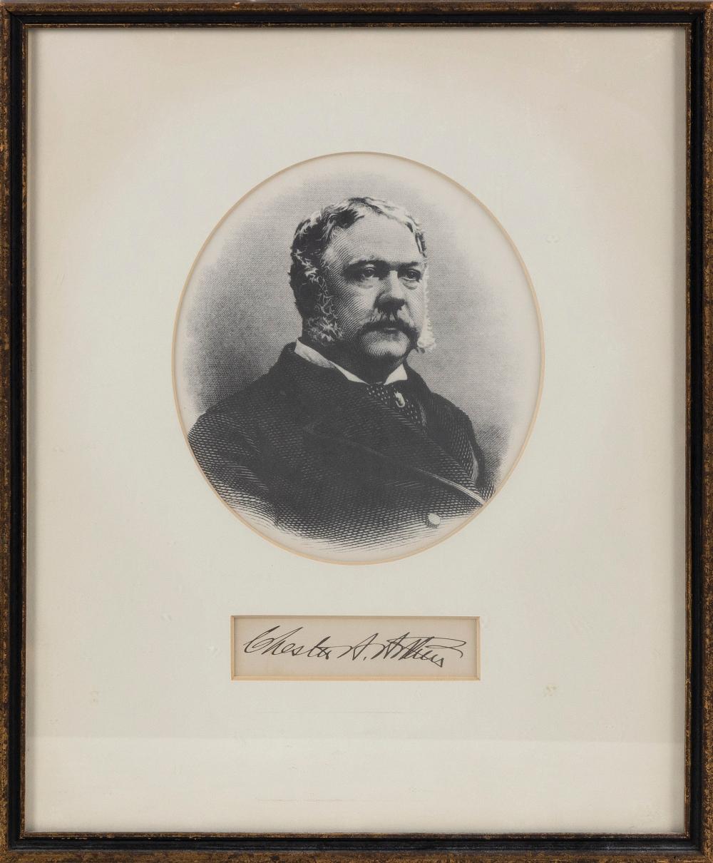 CHESTER A. ARTHUR AUTOGRAPH 19TH