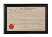 CHESTER A. ARTHUR SIGNED TERRI