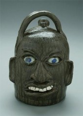 Chester Hewell face jug, monke