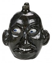 CHESTER HEWELL FACE JUG WITH L