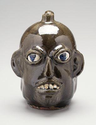 Chester Hewell stoneware face jug