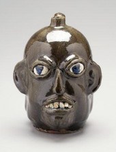 Chester Hewell stoneware face