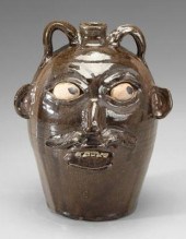 Chester Hewell stoneware face