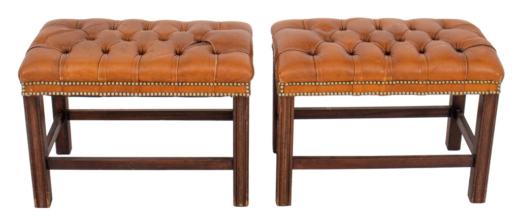 CHESTERFIELD STYLE TUFTED LEATHER