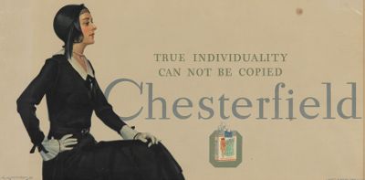 Chesterfield Tobacco Trolley Sign