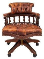 CHESTERFIELD TUFTED LEATHER SW