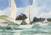 CHET RENESON (B. 1934)Sailboat