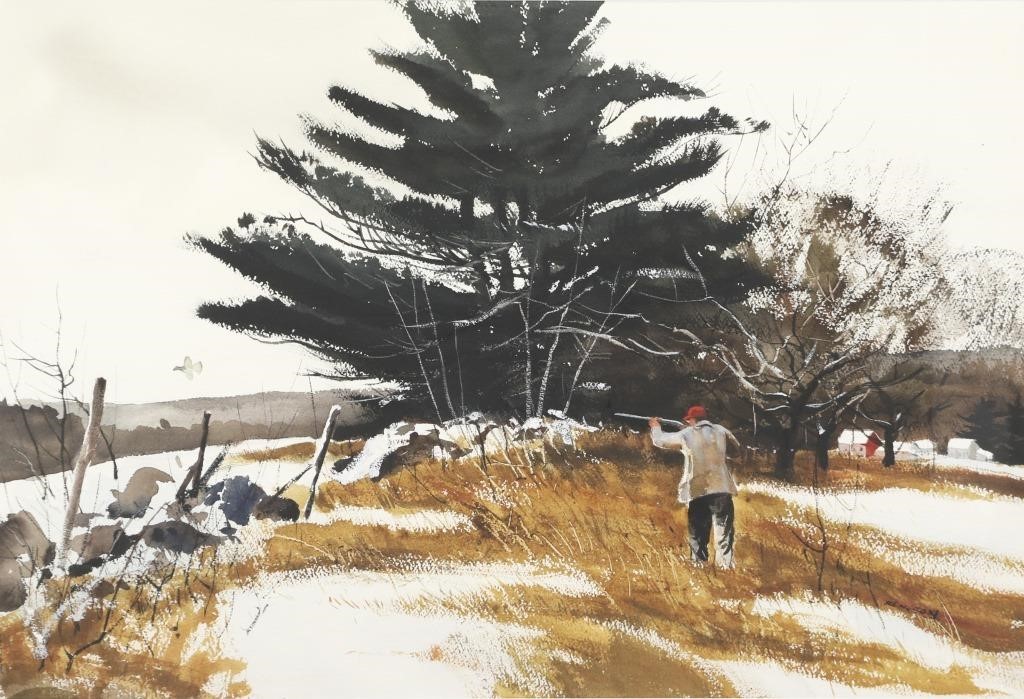 CHET RENESON (B. 1934)Winter Grouse