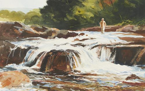 CHET RENESON W/C PAINTING OF A