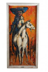 CHET THOMPSON: "MAN ON HORSEBA