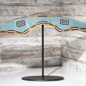 Cheyenne Beaded Buffalo Hide