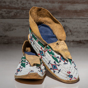 Cheyenne Beaded Buffalo Hide