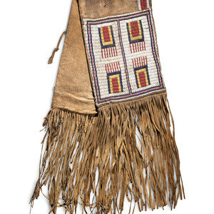 Cheyenne Beaded Buffalo Hide Saddle