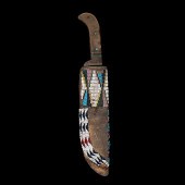 Cheyenne Beaded Hide Knife She
