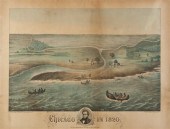 (CHICAGO) Chicago in 1820. Chi