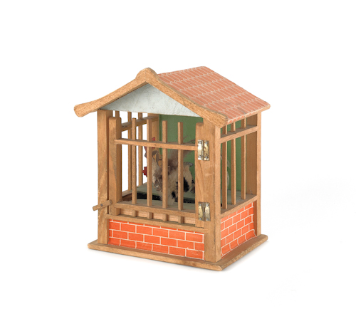 Chicken house squeak toy early 20th