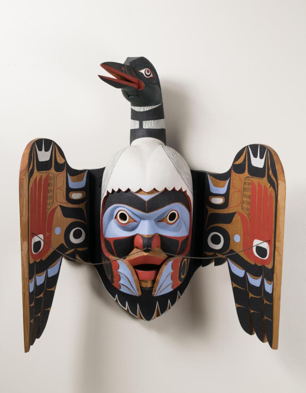 CHIEF LELOOSKA CARVED AND PAINTED