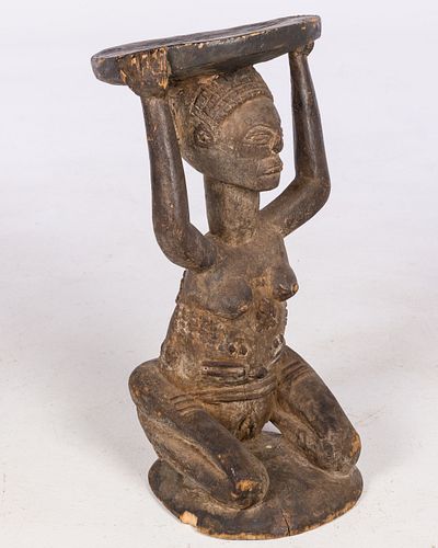 CHIEF&#039;S STOOL, PROBABLY LUBA